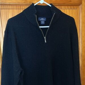 Brooks Brothers 346 men’s zip neck xl lambswool cashmere pullover sweater